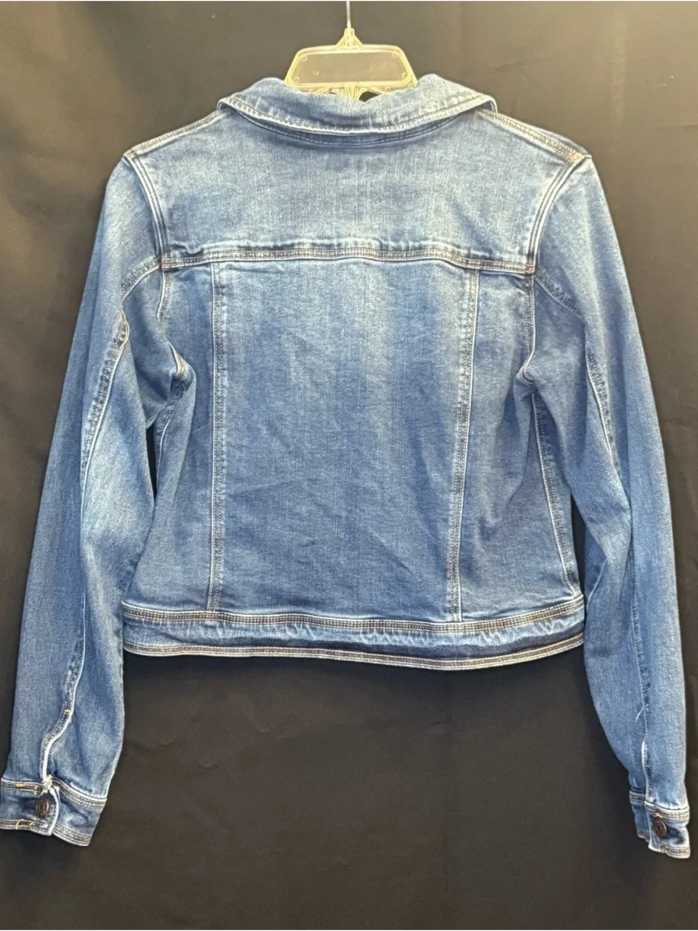Cat & Jack Girls Classic Medium Blue Denim Jacket